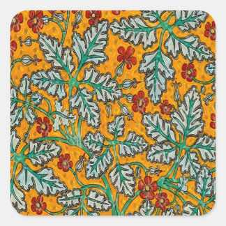 Betty's Yellow Flowers Square Sticker