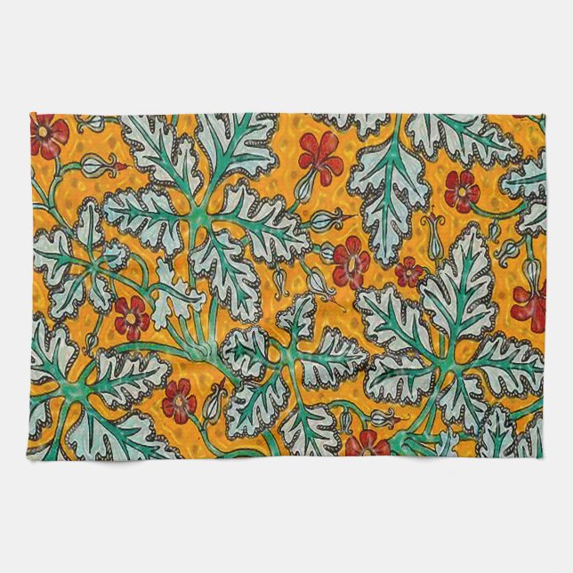 Betty's Yellow Flowers Tea Towel (Horizontal)