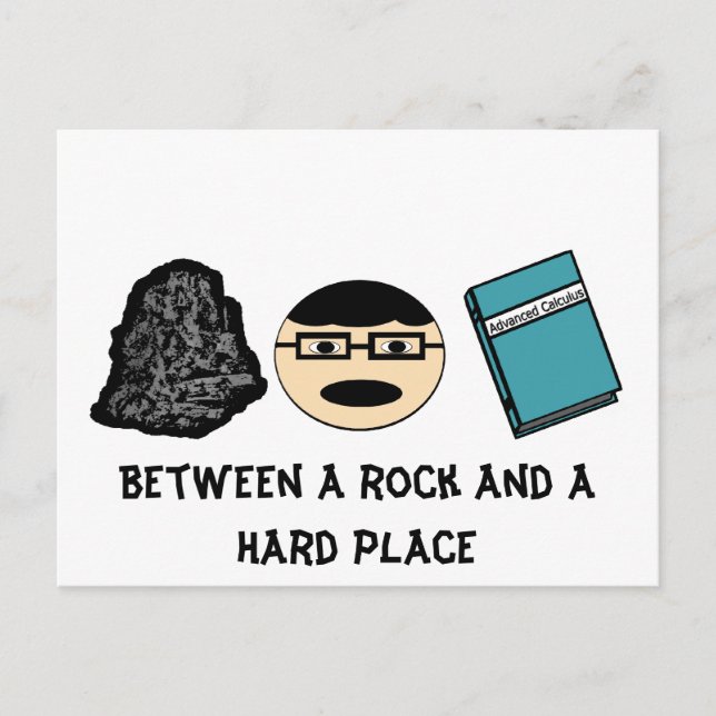 Between a Rock and a Hard Place Postcard (Front)