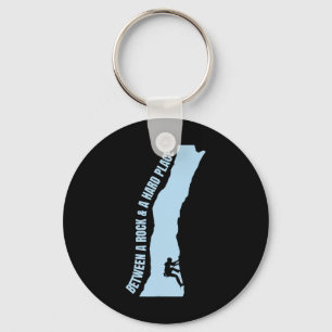 Between A Rock And A Hard Place S Climbing Mountai Key Ring