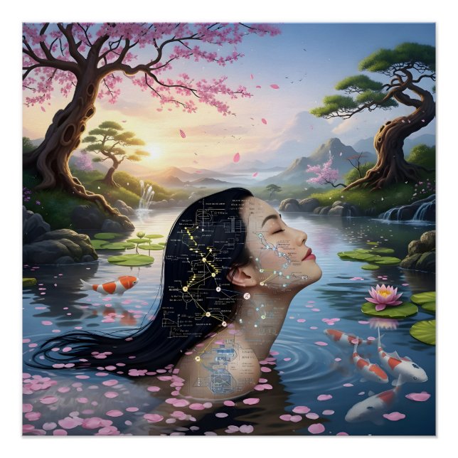 "Between Blossom and Formula"– A Digital Portrait Poster (Front)