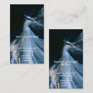 Between Earth and Stars   Winged Angel Business Card