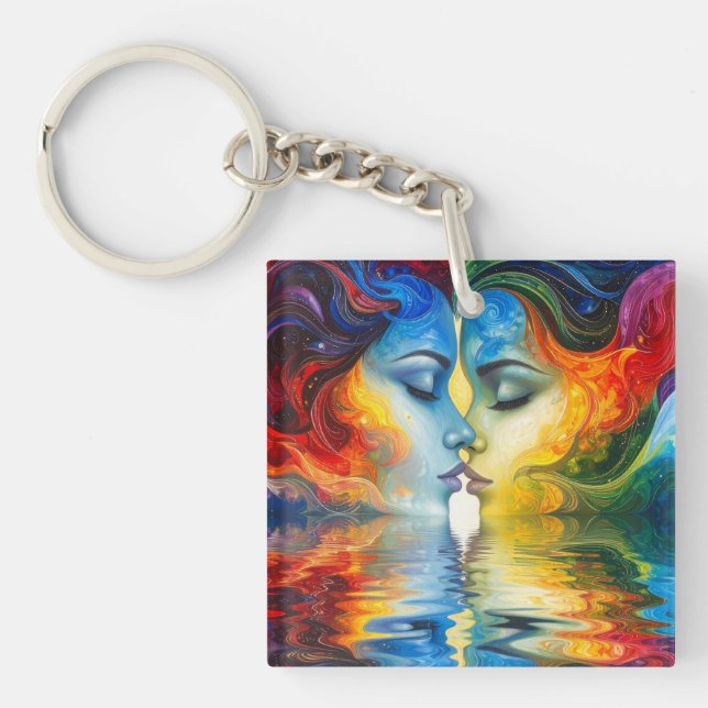 Between Mirror and Memory Key Ring (Front)