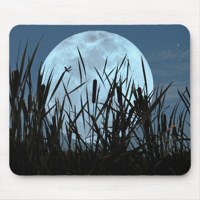 Between Moon and Marsh Mousepad (Front)