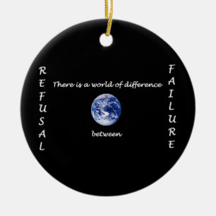 Between Refusal and Failure Ceramic Ornament