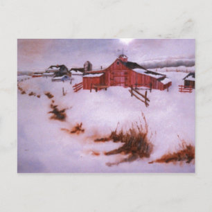 "Between Snows" Country Roads Postcard