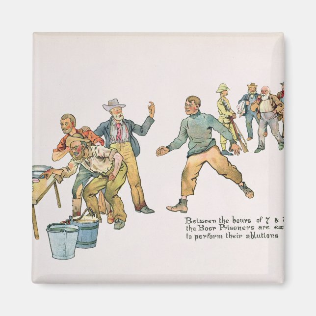 Between the hours of 7 and 8 a.m. magnet (Front)
