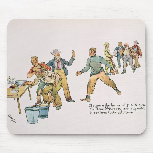 Between the hours of 7 and 8 a.m. mouse pad (Front)