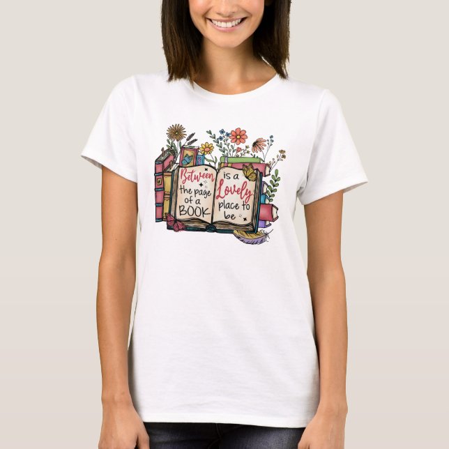 Between the page of a book T-Shirt (Front)