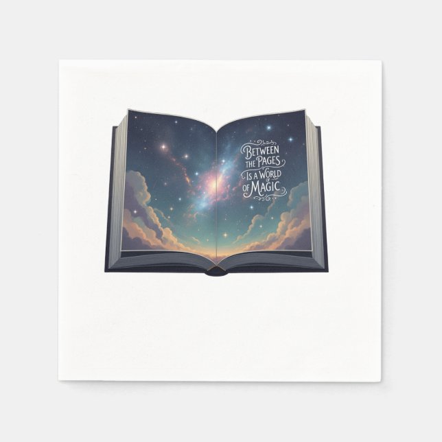 Between the Pages: A World of Magic Napkin (Front)