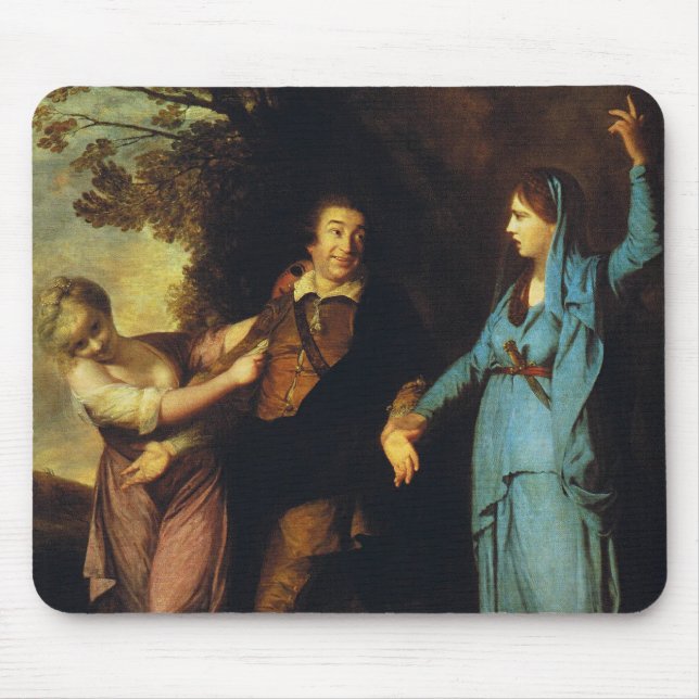 Between Tragedy And Comedy - David Garrick Mouse Pad (Front)