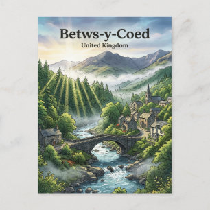 Betws-y-Coed United Kingdom Postcard