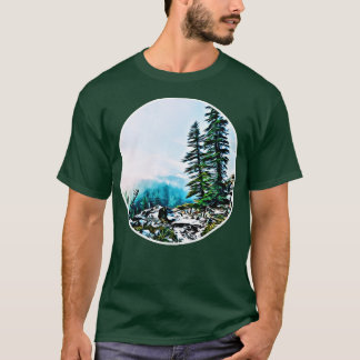 Beuatiful nature landscape painting T-Shirt