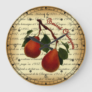 Beurré Clairgeau Pear ~ Ulysses Prentiss Hedrick ~ Large Clock
