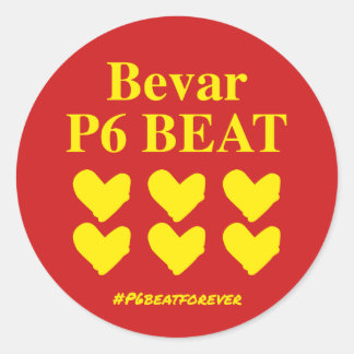 Bevar P6 BEAT Classic Round Sticker