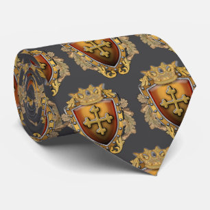 Bevel Crown Shield Tie
