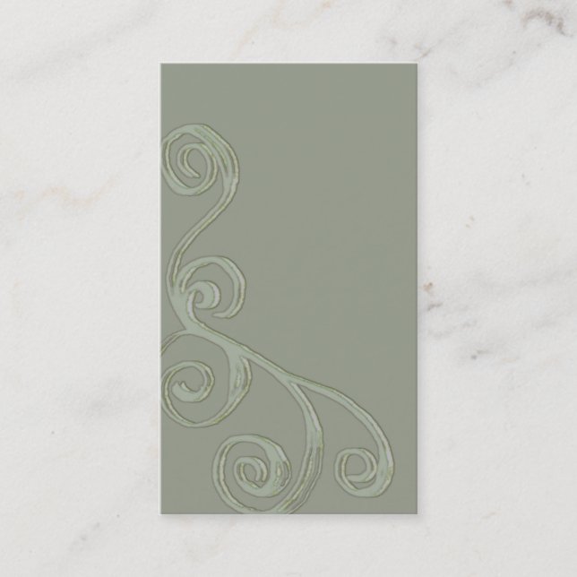Beveled Scroll Template Business Card (Front)