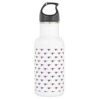 Beverage Bottle, Cute i Heart u, Doodle Pattern 532 Ml Water Bottle