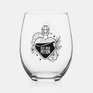 Beverage Style: Stale Wine Glass, Set Stemless Wine Glass