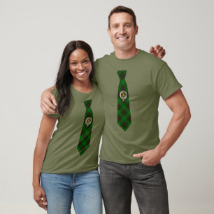 Beveridge Scottish Badge & Tartan Necktie T-Shirt