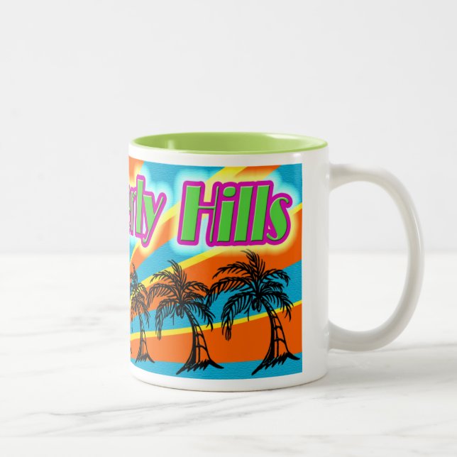 Beverly Hills 5 Palm Trees Mug Cup (Right)