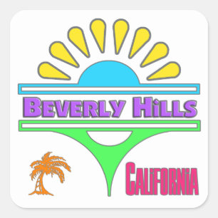 "Beverly Hills Colourful 1" Sticker