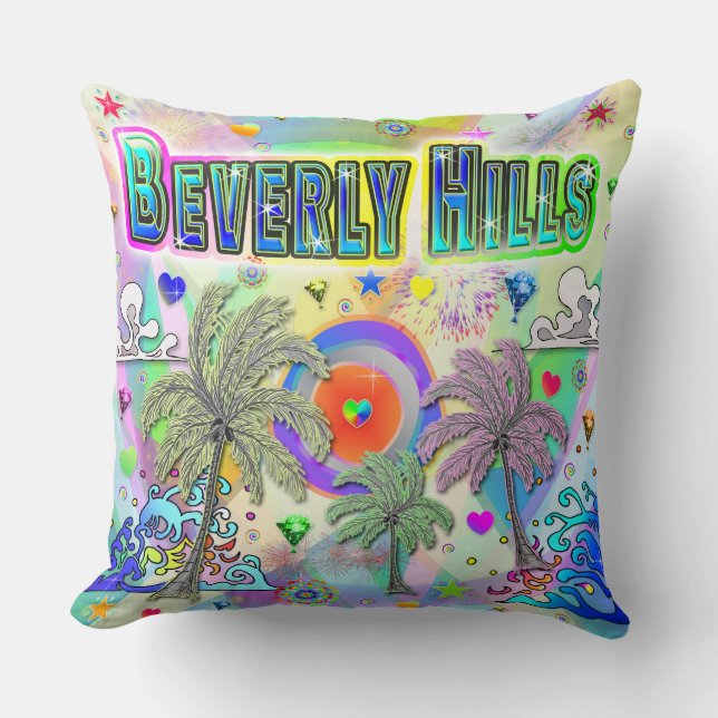 Beverly Hills Deep Dream Pillow (Front)