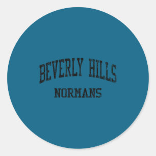 Beverly hills high school hs beverly hills ca classic round sticker