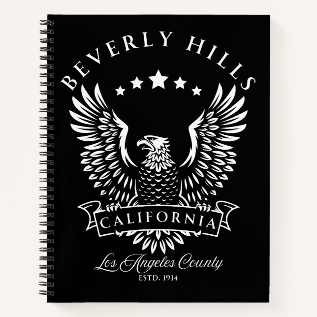 Beverly Hills Los Angeles County California Notebook (Front)