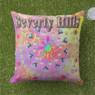 Beverly Hills Lucky Golden Pillow