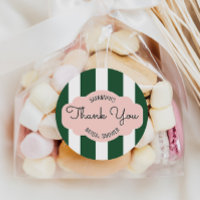 Beverly Hills Pink & Green Bridal Shower Favour Ta