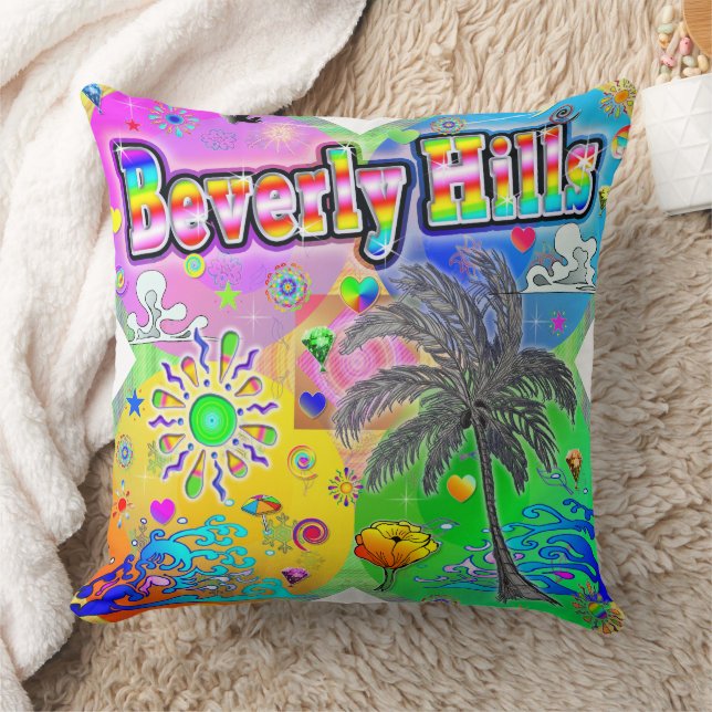 Beverly Hills Quadro Seasons Pillow (Blanket)