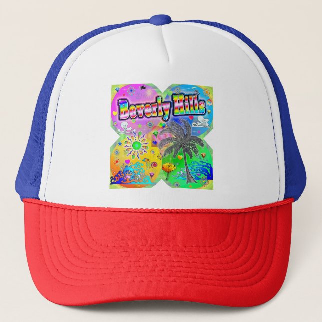 Beverly Hills Quadro Seasons Trucker Hat (Front)