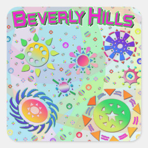 Beverly Hills Seven Suns & Energy Sticker