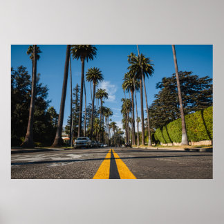 Beverly Hills Streets, California, USA Poster