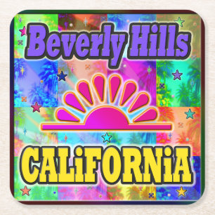 Beverly Hills Sun & Palms Coaster