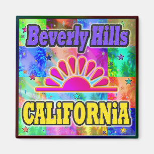 Beverly Hills Sun & Palms Magnet