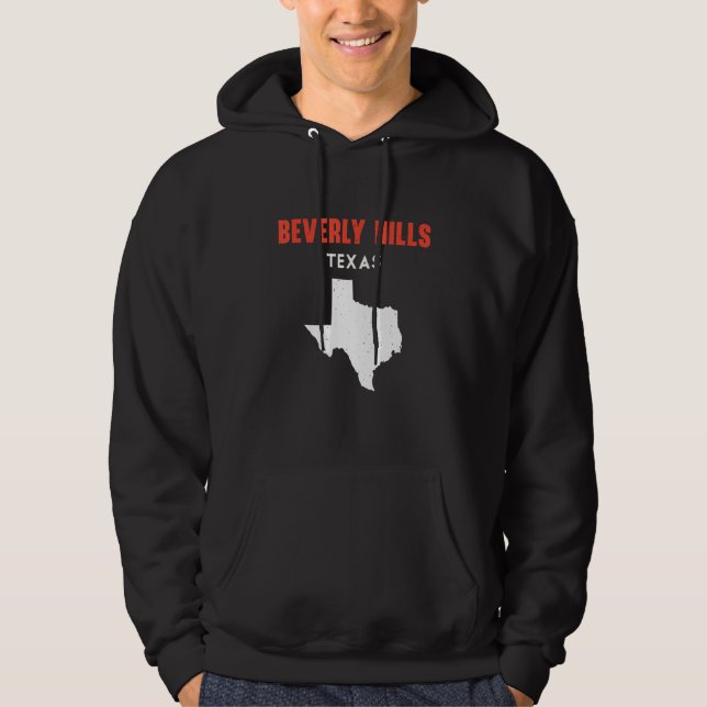 Beverly Hills Texas USA State America Travel Texas Hoodie (Front)
