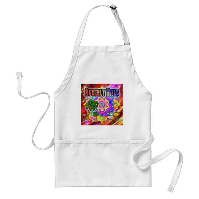 Beverly Hills Tropical Friends Apron (Front)