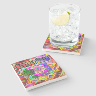 Beverly Hills Tropical Friends Coaster