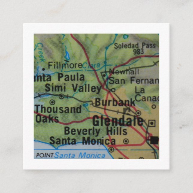 beverly hills We've Moved New Address Card (Front)