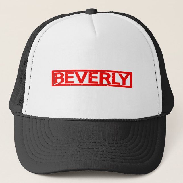 Beverly Stamp Trucker Hat (Front)