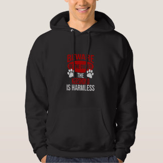 Beware - Dog Dad Dog Mum Keeshonden Dog Owner Hoodie