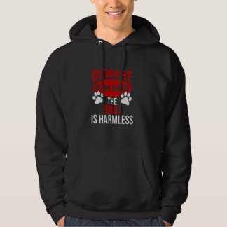 Beware - Dog Dad Dog Mum Poodle Dog Owner Hoodie