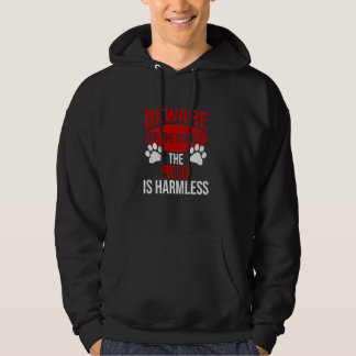 Beware - Dog Dad Dog Mum Puggle Dog Owner Hoodie