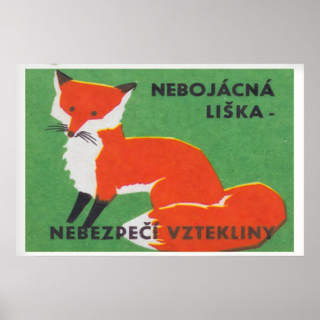 Beware Foxes Carry Rabies - Matchbox Print (Front)