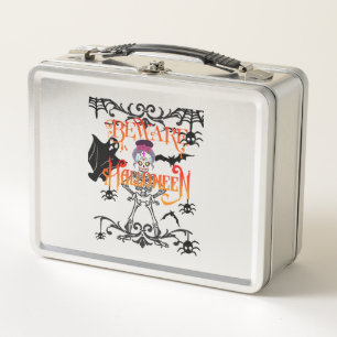 Beware Halloween Metal Lunch Box