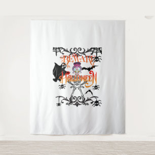 Beware Halloween Tapestry