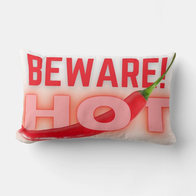 Beware hot  lumbar cushion (Front)