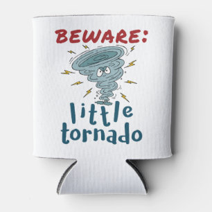 Beware Little Tornado Cute Can Cooler